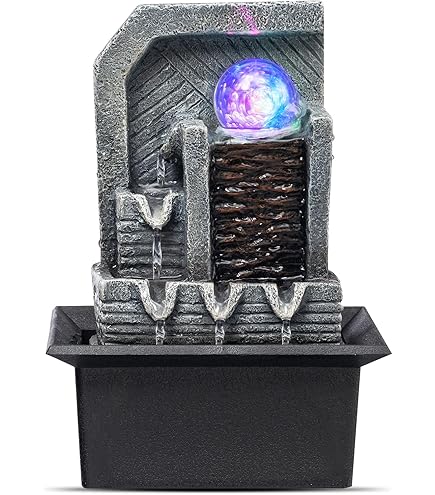 Tischbrunnen Mit Schwebender Teekanne - Zen Wasserfall Für Büro & Zuhause