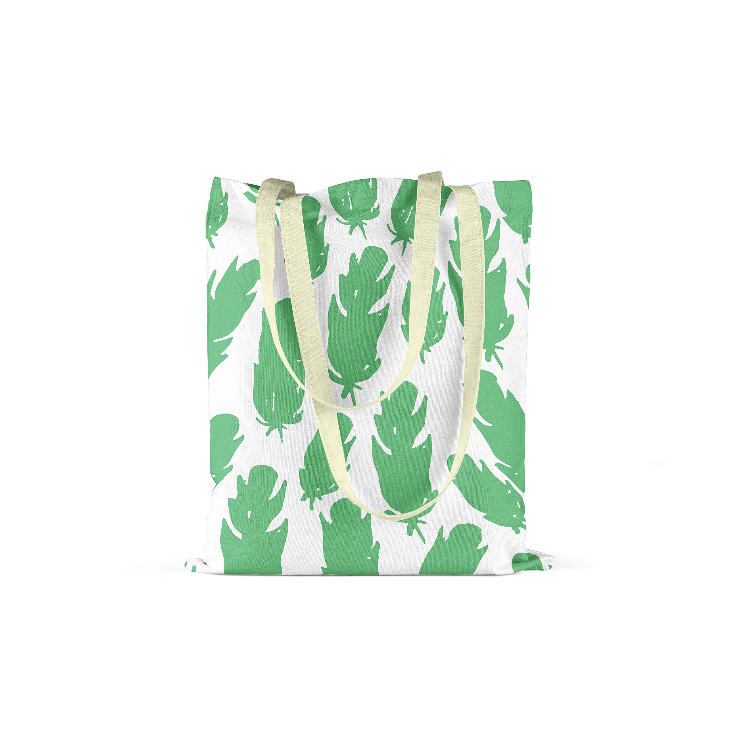 Bonamaison Printed Tote Bag, Reusable Grocery Bag, Shopping Bag, Machine Washable, Foldable, Canvas Cloth Bag with Handles, Size: 34x40 Cm