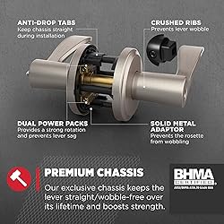 Kwikset Sedona Entry Door Handle with Lock and