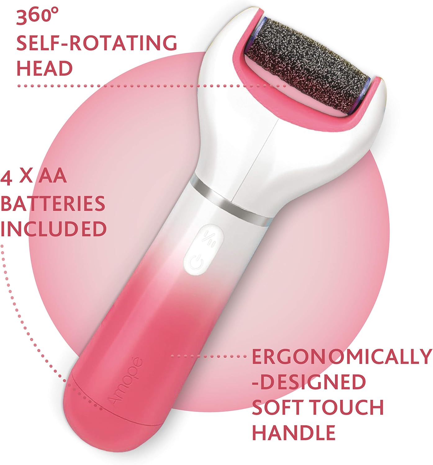 Amope Splashproof Electronic Foot File Foot Spa Pedicure Tool Callous Remover-Pedi Perfect Advance 2 Speed, 1 Count(Packaging may vary): Health & Personal Care