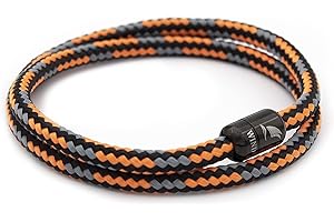 Wind Passion Durable Rope Cord Cuff Bracelet with Magnetic Clasp for Men Women