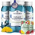 TrueSeaMoss Wildcrafted Irish Sea Moss Gel & Gummies - Made with Dried Seaweed & Fresh Sea Vegetables, Seamoss - Made in USA (Blue Spirulina, Pack of 3)