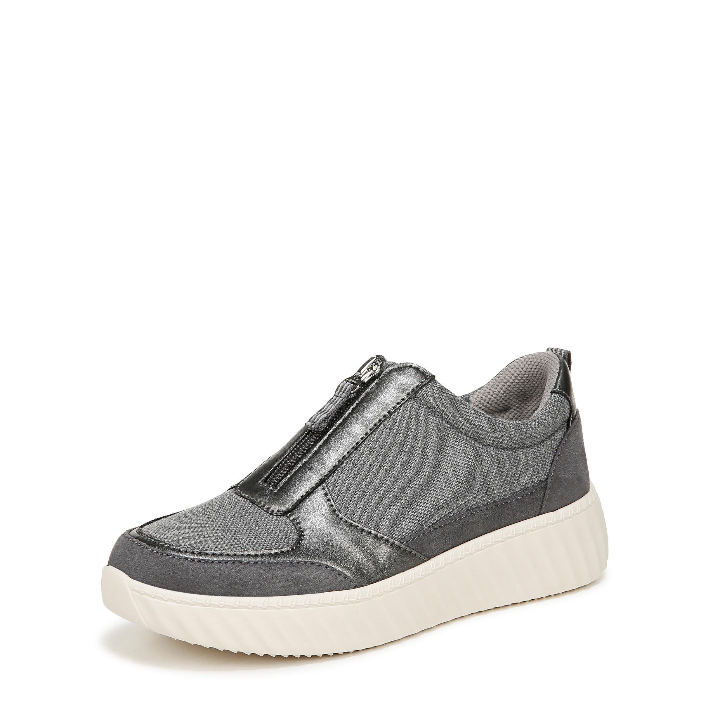 LifeStride Women’s Winner Comfort Sneaker Sneaker Grey Textured 11 W