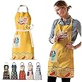 VITA ELEGANTE Waterproof Apron for Women with Large Pocket for Cooking & Baking - Oil and Stain Repellent