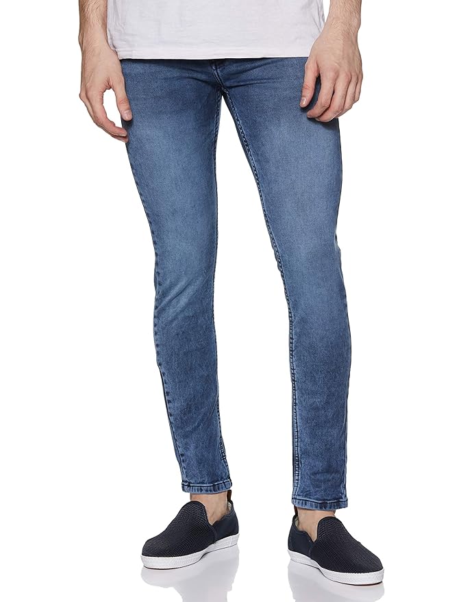 Buy Max Men's Skinny Fit Jeans (SU20KDSK01CDMID Blue_Mid 30W x 32L) at