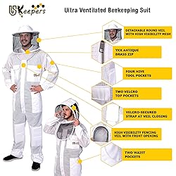 USKEEPERS 3-Layer Ultra Ventilated Bee Suit for Men