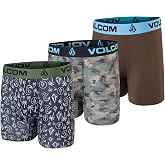 Volcom Mens Boxer Briefs 3 Pack Poly Spandex Performance FLY-LESS Support Boxer Briefs Underwear