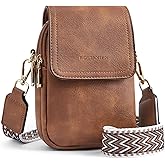 BOSTANTEN Small Crossbody Bags for Women Cell Phone Purse Leather Wallet Handbags with Card Slots