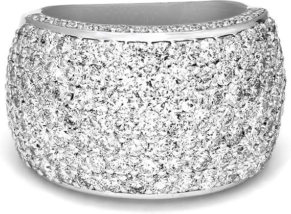 Mothers Day Gifts Lab Grown Diamond Rings 925 Sterling Silver FDR9534