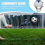 Ninoclar 2Pcs Top Bins Soccer Target Net Large Black Training Goal view 5