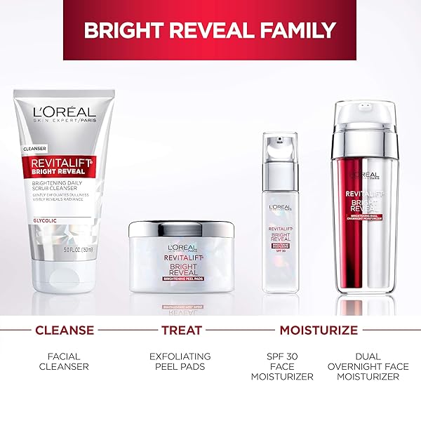 L’OREAL PARIS SKINCARE REVITALIFT BRIGHT REVEAL FACIAL CLEANSER WITH GLYCOLIC ACID, ANTI-AGING DAILY FACE CLEANSER TO EXFOLIATE DULLNESS AND BRIGHTEN SKIN, 5 FL OZ (PACK OF 1)