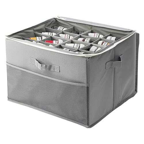 diceevil Shoe Storage Box for Closet, Fits 16Pairs Clear Lid Organizer with Reinforced Handles & Bottom Support, Space-Saving Shoe Holder Bins with Adjustable Dividers