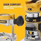 DEWALT 18V XR Brushless Compact Router 1/4 inch DCW604NT-XJ Tool Only view 6