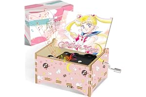 GORHPERD Sailor Moon Merch Accessories Gifts - 18 Note Music Box - Anime Gifts for Sister/Daughter/Kids/Nephew/Niece -Anime Girls Gifts for Christmas Birthday Valentine's Day(A Style).