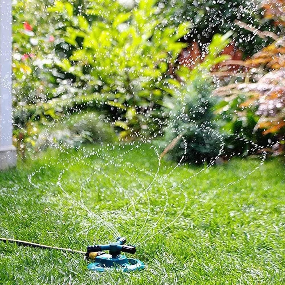 VALWORD Garden Sprinkler, 360 Degree Rotating Lawn Sprinkler Automatic Irrigation System 3600 Square Feet Coverage Oscillating Sprinkler for Garden Lawn Yard, Kids Playtime Outdoor : Garden & Outdoor