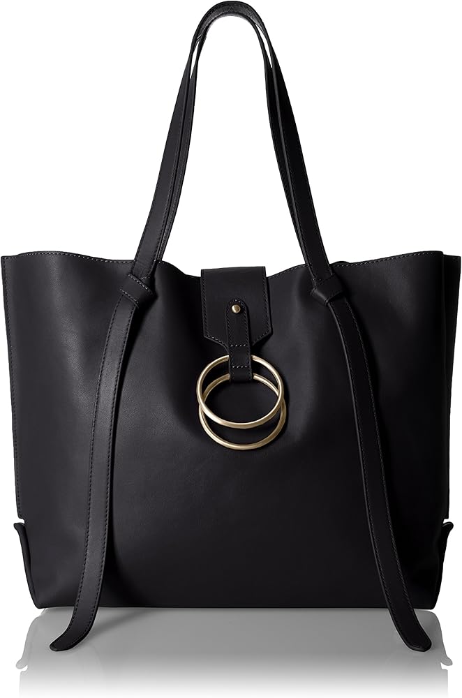 badgley mischka leather tote