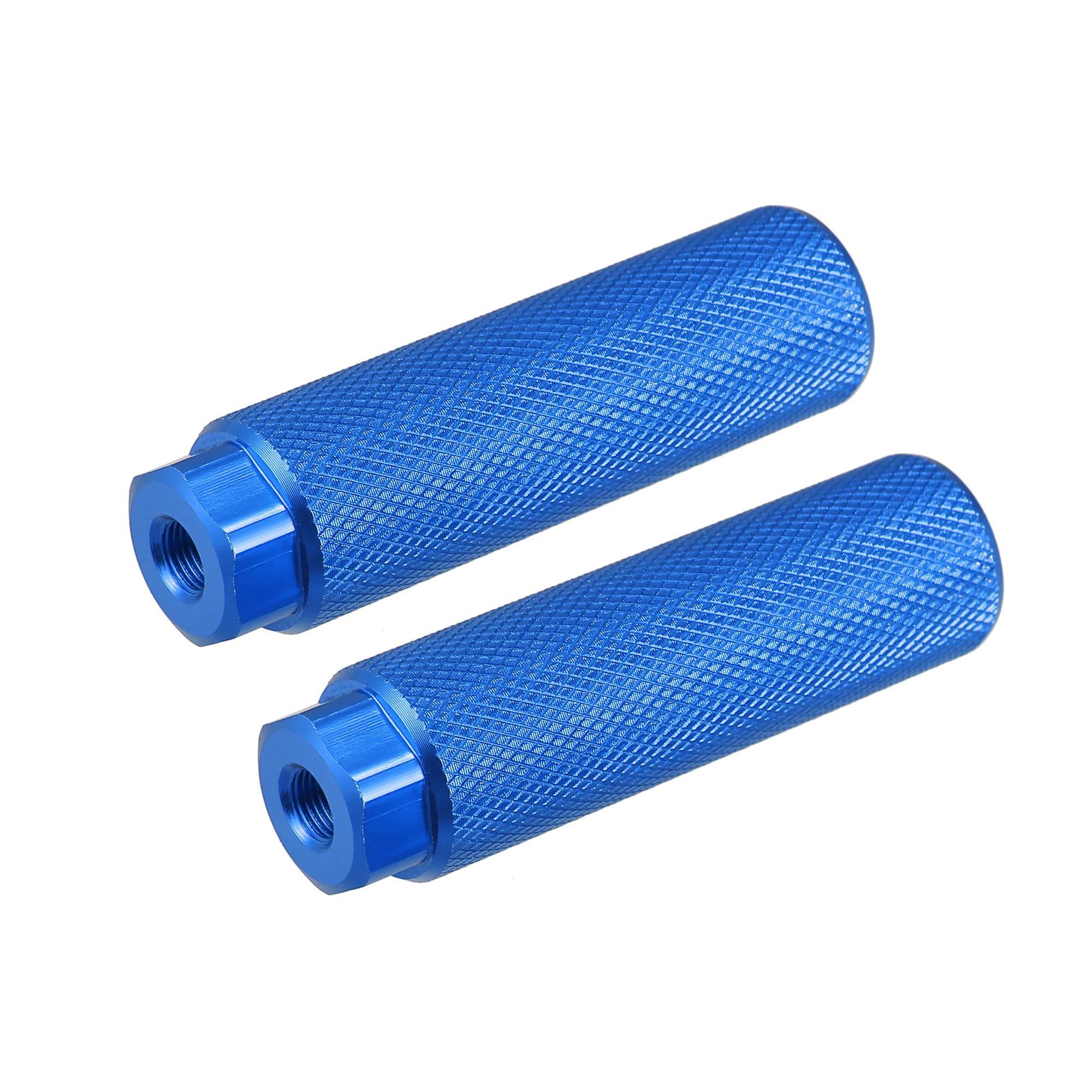 Motoforti Universal Foot Pegs Rear Footpeg Mounts, Aluminum Alloy, Blue, 1 Pcs