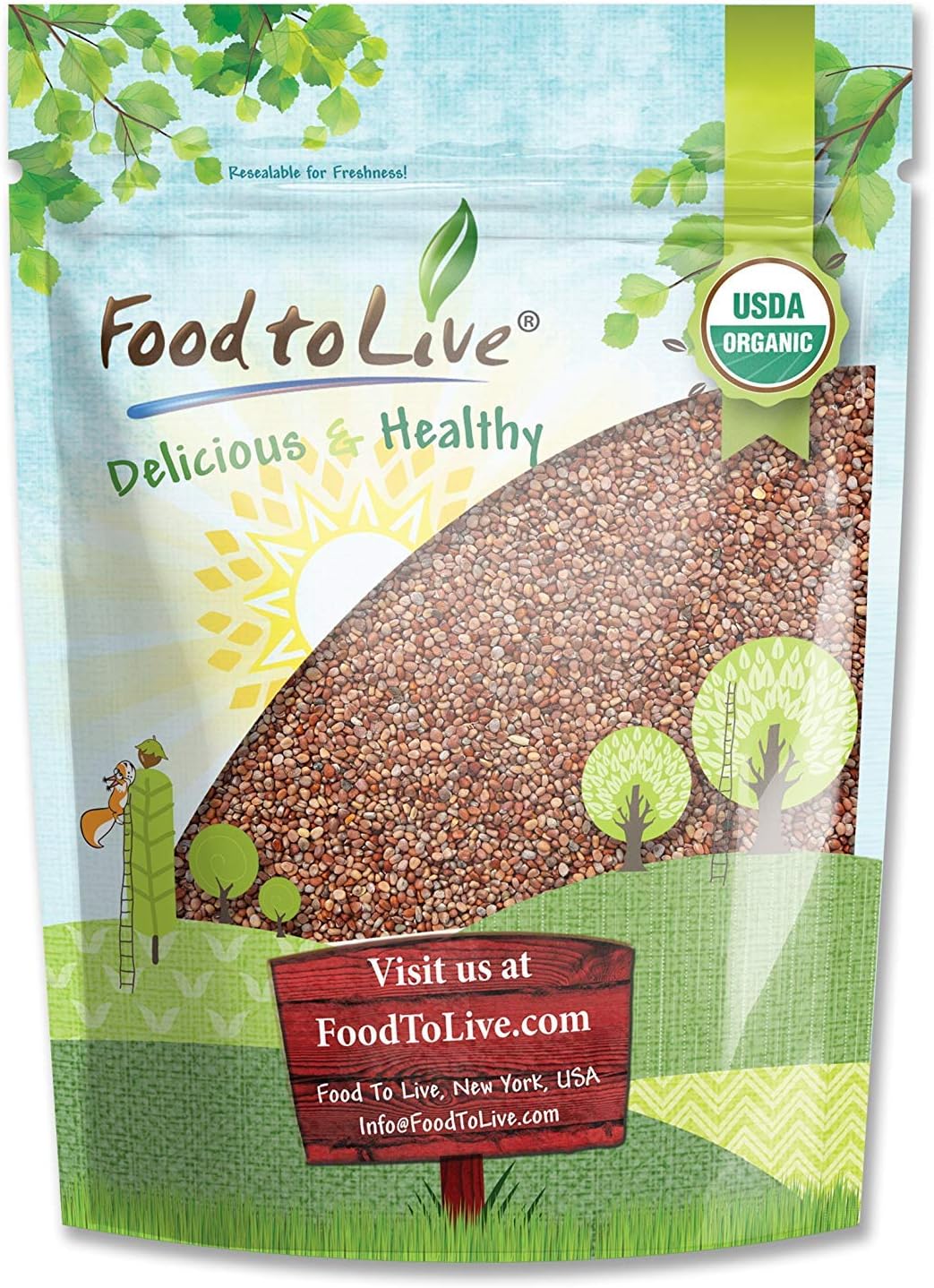 Organic Radish Seeds, 1 Pound Seeds for Sprouting, NonGMO, Kosher