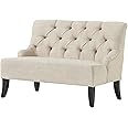 Christopher Knight Home Nicole Fabric Settee, Light Beige