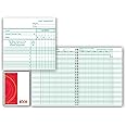 Hammond & Stephens Class Record Book, 8-1/2 X 11 inches, 40 Students, 8 Subjects, 9/10 Week, Green, White