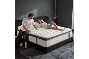 KOULABR Z 14 Inch King Size Mattress – The Feel Most Sleepers Prefer | Hybrid Gel Memory Foam Comfort & Balanced Support for Back and Side Sleepers – Medium-Firm, 365-Night Trial