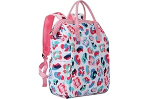 LEZIAZANY Cooler Backpack Women Leopard Leak Proof Backpack Cooler Bags Lightweight Soft Lunch Backpack with Cooler Compartment,Wine Cooler for Hiking Camping,24 cans……