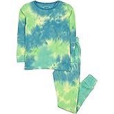 Leveret Kids & Toddler Pajamas Boys Girls 2 Piece PJ's 100% Cotton Tie Dye (Size 2-14 Years)