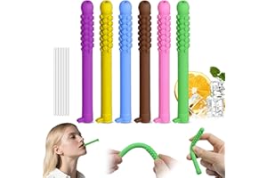 Essential Oil Chewable Breath Sticks, 6-Pack, Multi-Colour,Portable Design