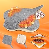 Mewaii Stingray Microwavable Unscented 1.6lbs Volcanic Rock Heating Pad 50-Minute Lasting Warmth Perfect Fit Heatable Stuffed Animals Plush for Period Cramps Menstruation Gifts for Girls Women