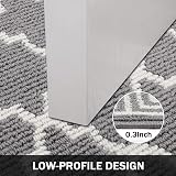 SHACOS Non Slip Hallway Runner Rug Grey 60x180 cm Entryway Kitchen Mat view 3