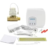 FloodStop Water Heater Leak Detector Kit, 1/2" NPT MIP x FIP | Automatic Water Shut-Off and Visual/Audible Alarms