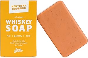 SWAG BREWERY Kentucky Bourbon WHISKEY SOAP | Great Mens Gift for Whiskey, Bourbon, and Scotch Lovers | All Natural + Made in USA | Cool Birthday Gift for men | Made with Real Alcohol | Good for Hand + Face + Body
