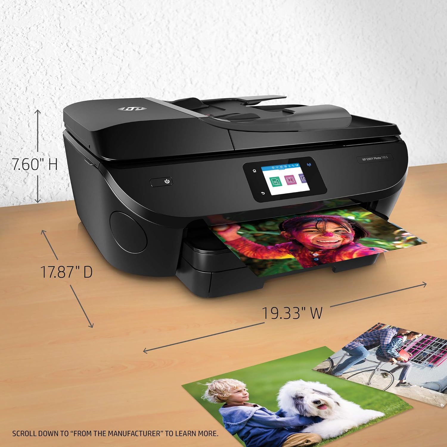 HP ENVY Photo 7855 All in One Photo Printer with Wireless Printing, HP Instant Ink ready, Works with Alexa (K7R96A): Electronics