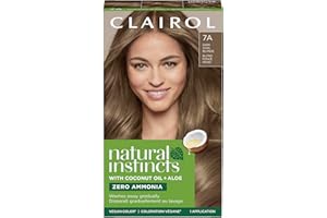 Clairol Natural Instincts Demi-Permanent Hair Dye, 7A Dark Cool Blonde Hair Color, Pack of 1