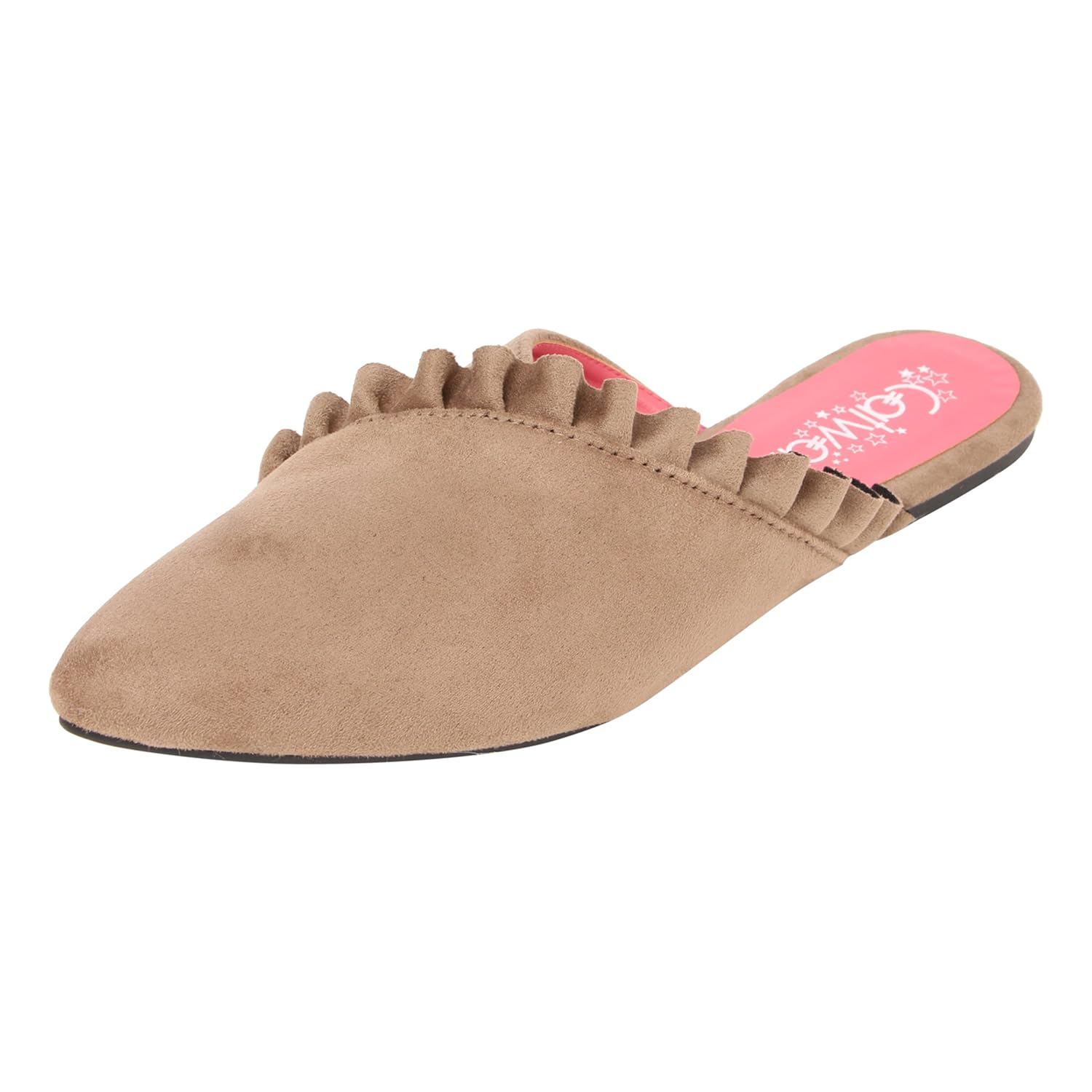 catwalk beige mules for women