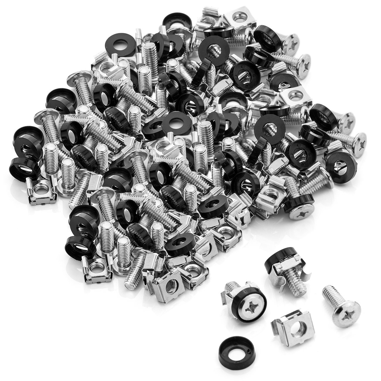 Deleycon Lock Nuts and Screws Set, silver