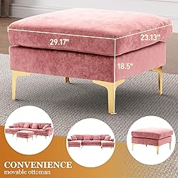 Wrofly U-Shaped Sectional Sofa Couch, 114" Comfy