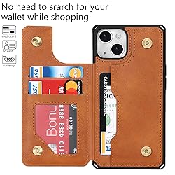 Cavor for iPhone 14 Plus Case Wallet with Card