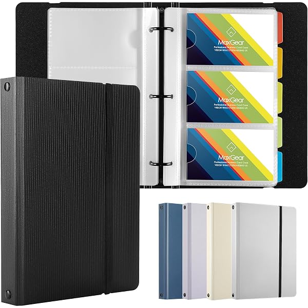 FXIANGWL RFID Credit Card Holder - Leather Business Card Organizer With 120 Slots, Butterfly Design