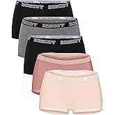 B2BODY Cotton Underwear Women - Boyshort Panties for Women Small to Plus Size Multi Pack