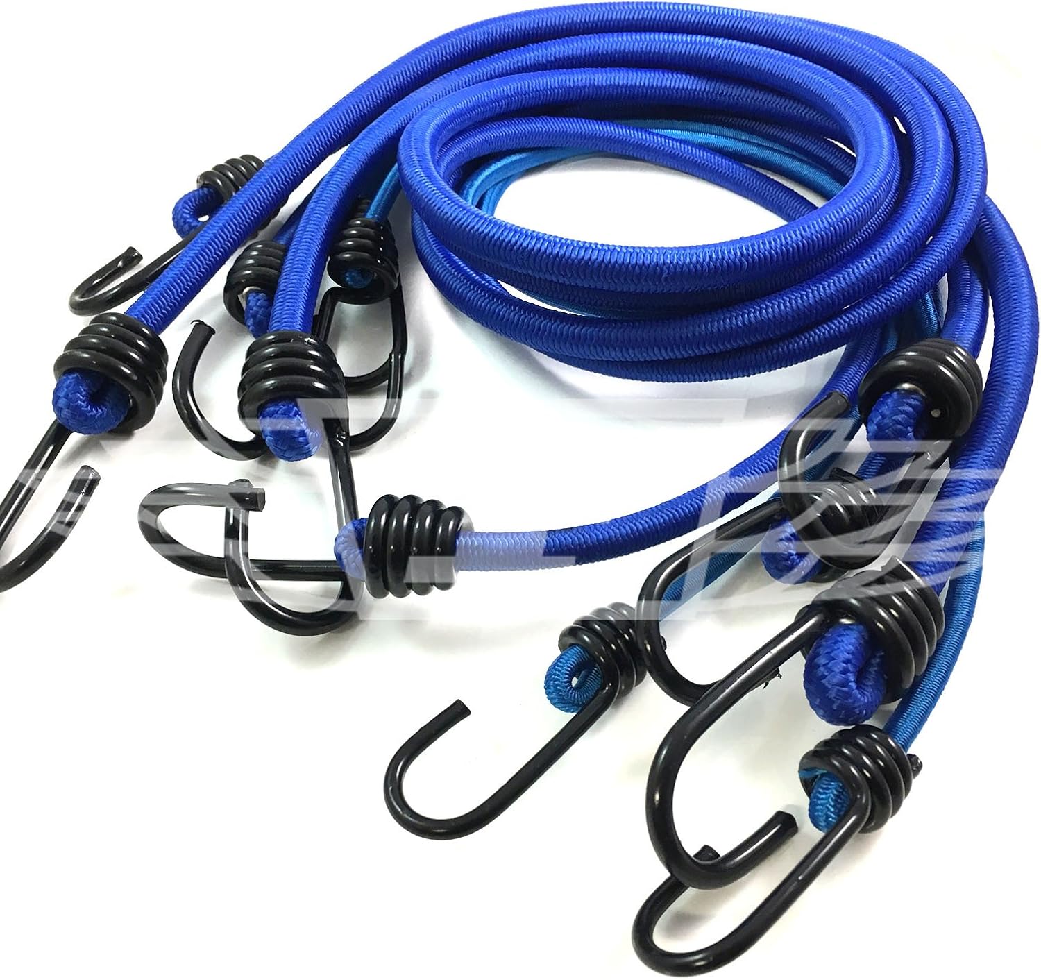 Pack of 2, 8mm Luggage Elastics Bungee Straps Shock Cord Metal Spiral