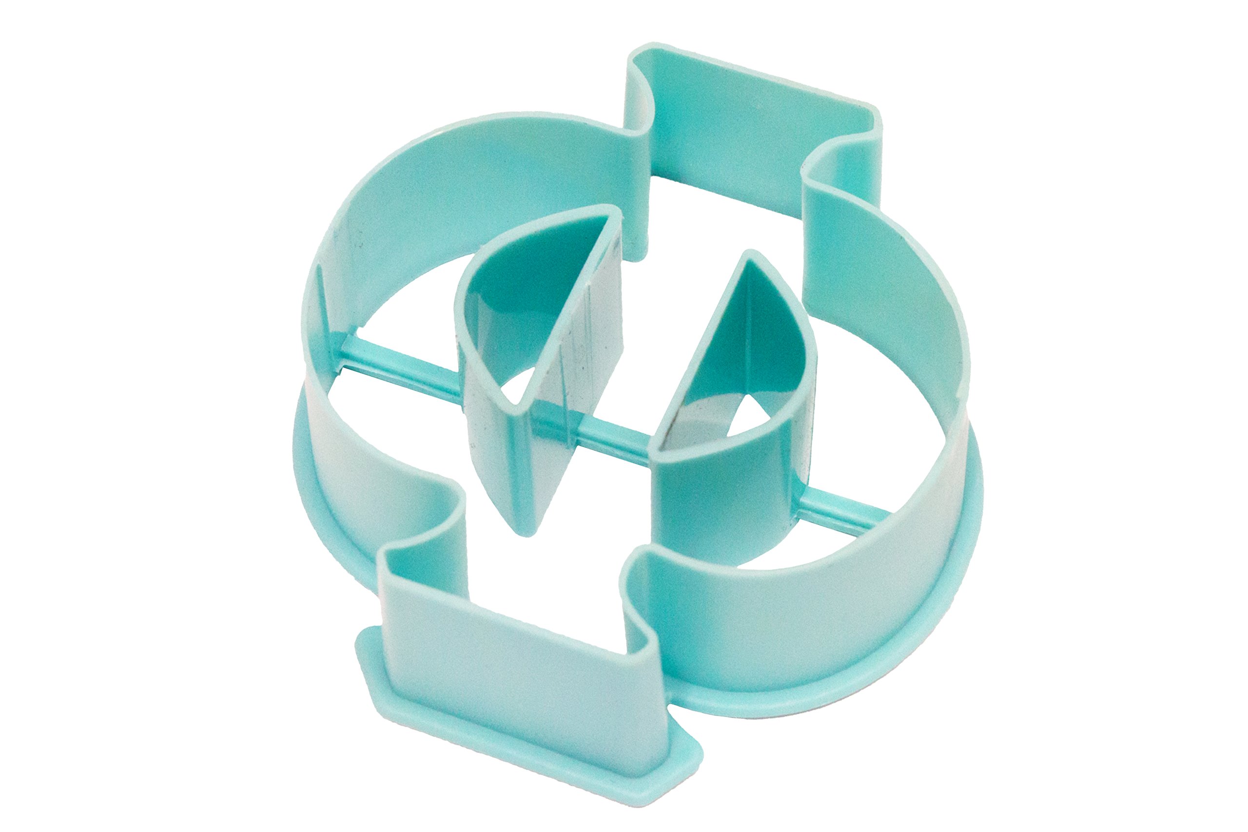 Live Greek-Greek Letter Shaped Cookie Cutter-PHI Shape-Measures 3" Long x 2.75" Wide (1 piece per package)
