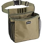 Shotgun Shell Bag with 75-Round Capacity, Extra Room for Spent Hulls & Accessories, Adjustable 52" Belt, 4 Loops & Mesh Sides
