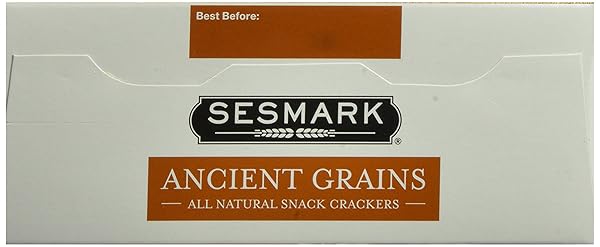 SESMARK GLUTEN FREE RICE CRACKERS – ANCIENT GRAINS WITH SEA SALT – NON GMO PROJECT VERIFIED – 3.5 OUNCE