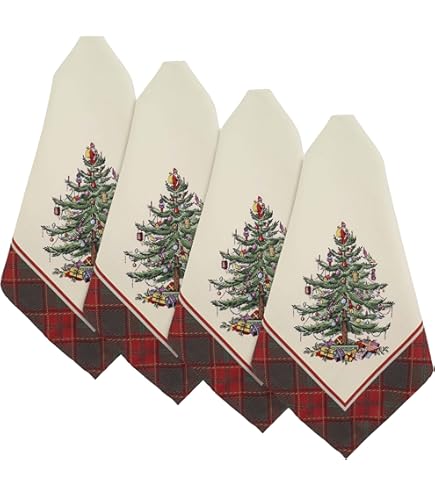 Avanti Linens - Handdoek, vakantie badkamer decor (Spode kerstboom rode collectie