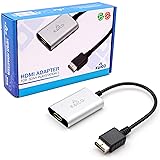 PS2 HDMI/PS2 AV Cable for All Sony Playstation 2 Models - Built in Switch to swap Between RGB or Component - PS2 to HDMI Conv