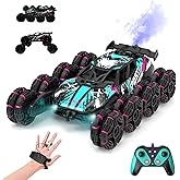 8WD Remote Gesture Sensing Stunt Control Car with Light Spray Effect, Music & Automatic Demonstration 8 Wheel 360°Flip Double