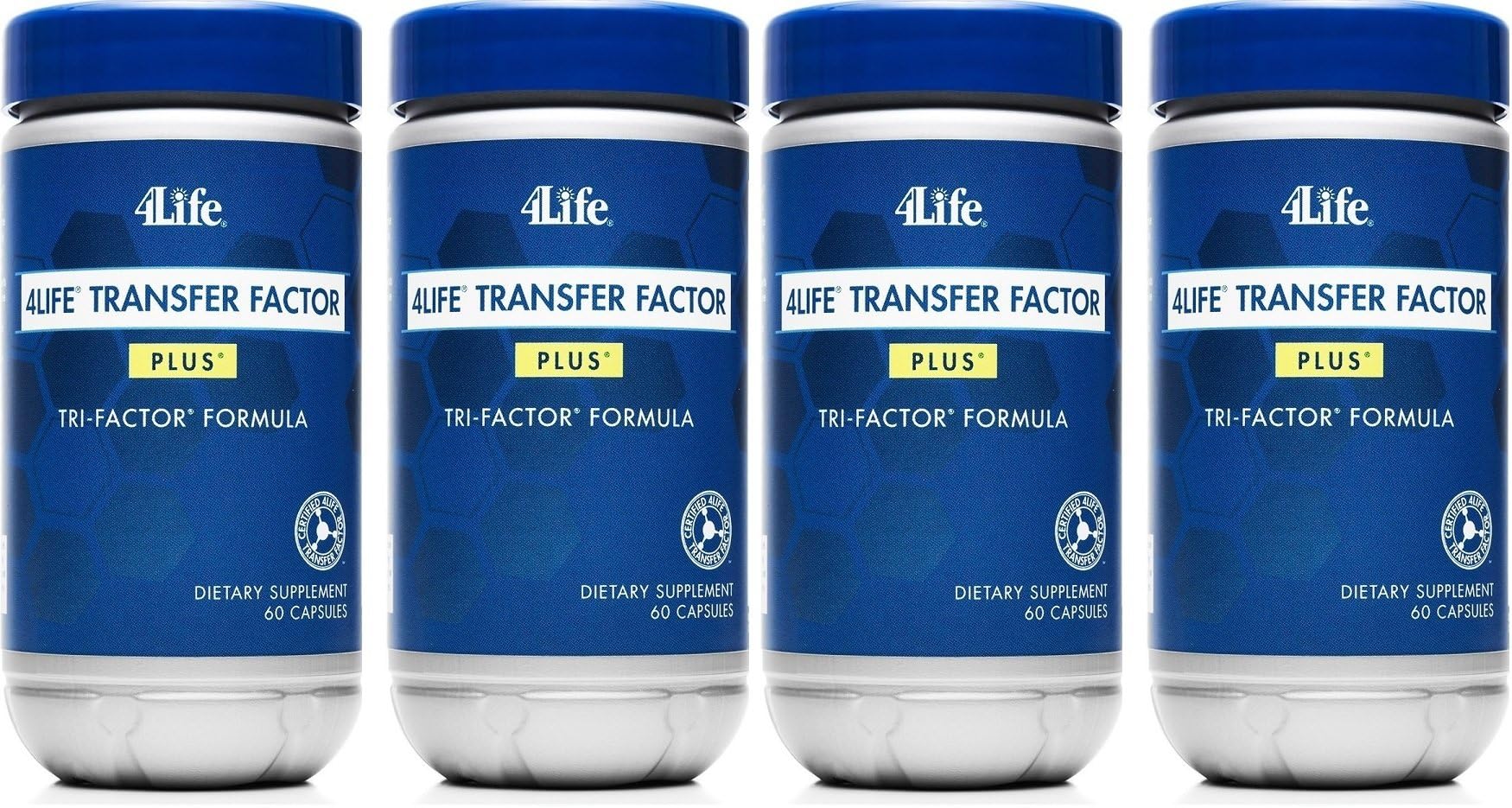 x 4 Transfer Factor Plus Tri-Factor Quad - 4Life Foundation by 4Life Research