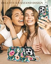 Lotadilo for iPhone 15 Pro Wallet Case with Card