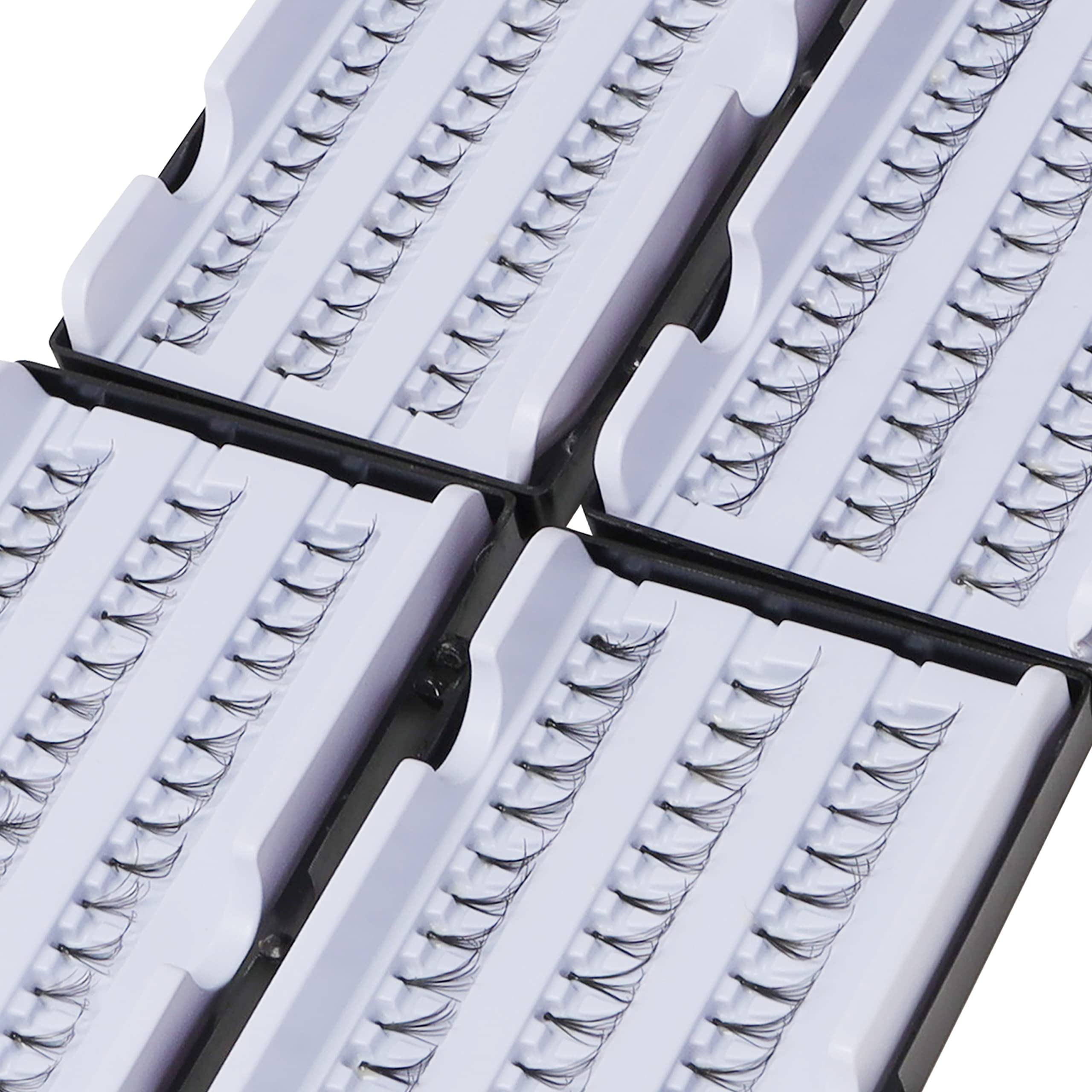 Kurtzy 240 Pcs Individual Eyelash Extensions (4 Pack) - 8, 10, 12 and 14mm Mixed Length - Short and Long False Cluster Eyelashes for Curl, Length, Volume and Thickness - for Natural & Dramatic Looks